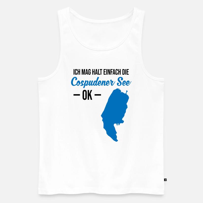 Cospudener See - Einfach Perfekt - Männer Premium Bio Tank Top - Weiß