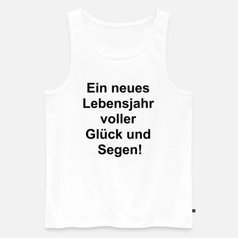 Geschenk für dich - Männer Premium Bio Tank Top - Weiß