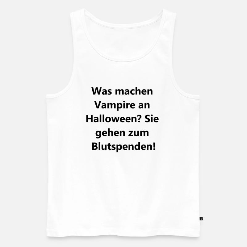 Blutiges Geschenkset - Männer Premium Bio Tank Top - Weiß
