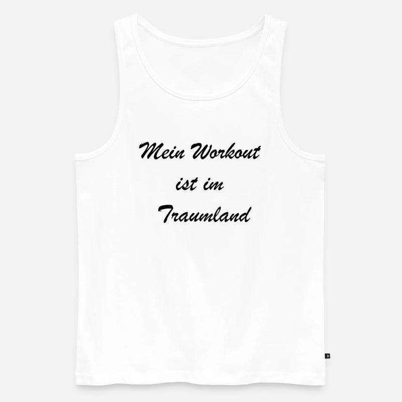Traumhafte Erholung Geschenk - Männer Premium Bio Tank Top - Weiß