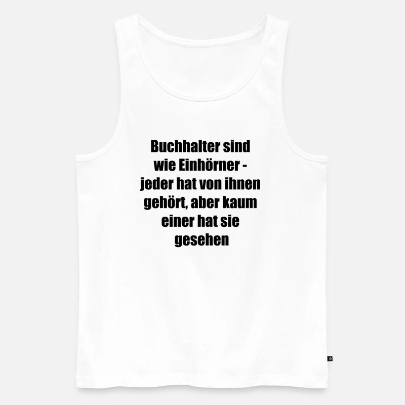 Legende unter den Buchhaltern Geschenk - Männer Premium Bio Tank Top - Weiß