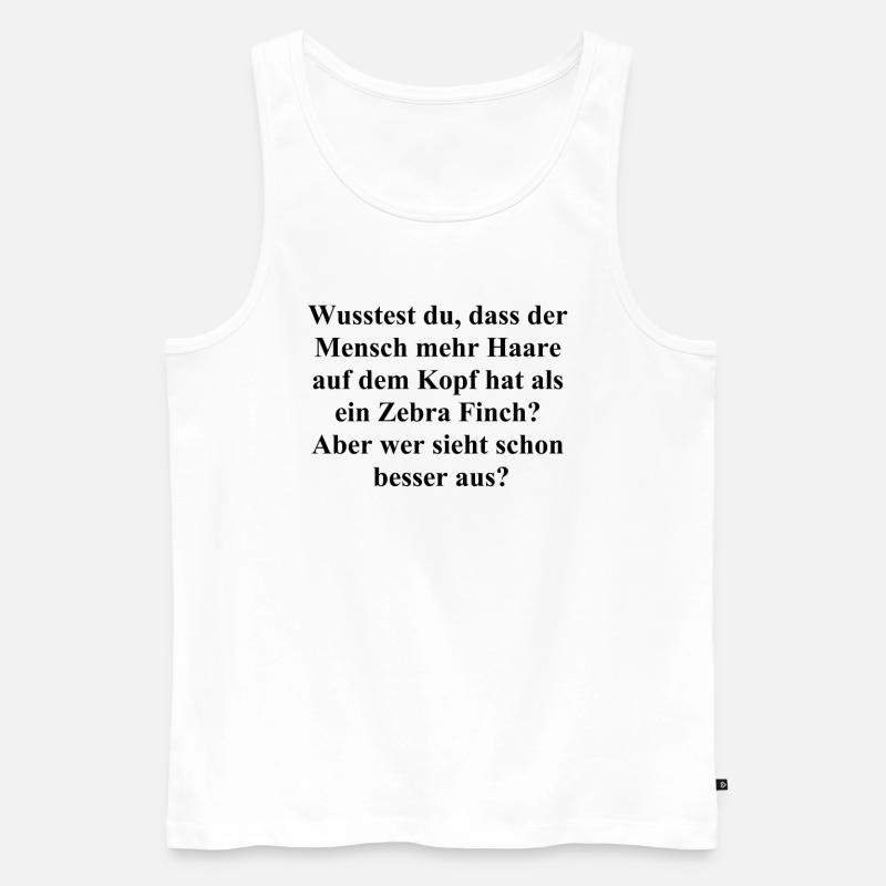 Haariger Spaß Geschenk - Männer Premium Bio Tank Top - Weiß