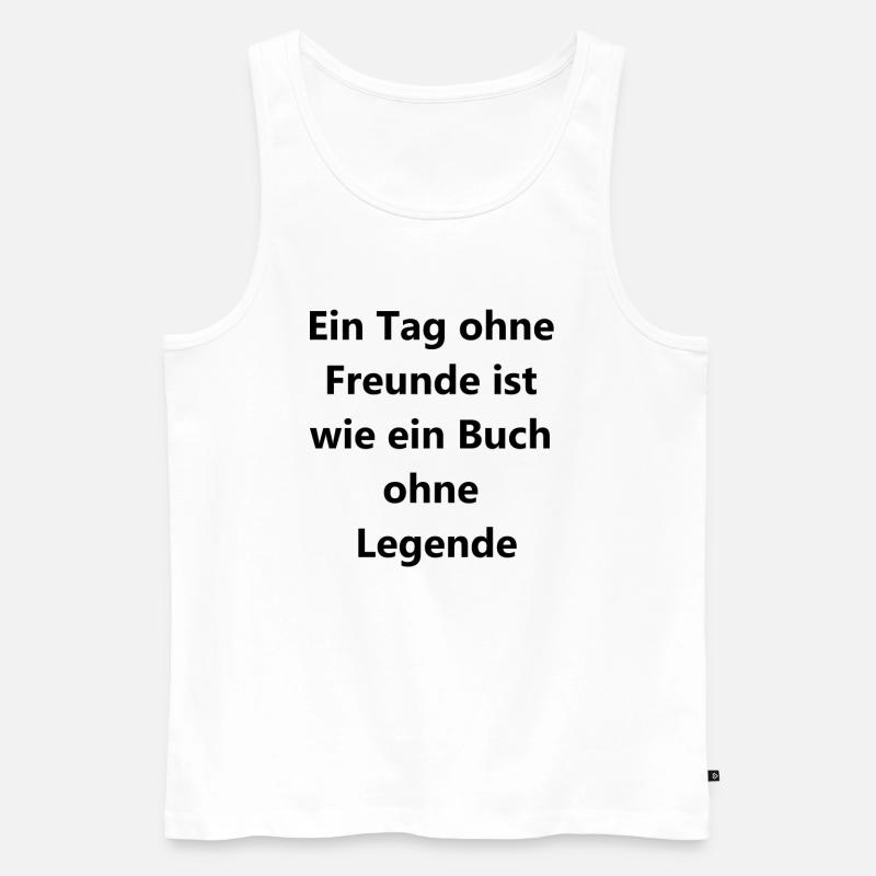 Legendäres Geschenk - Männer Premium Bio Tank Top - Weiß