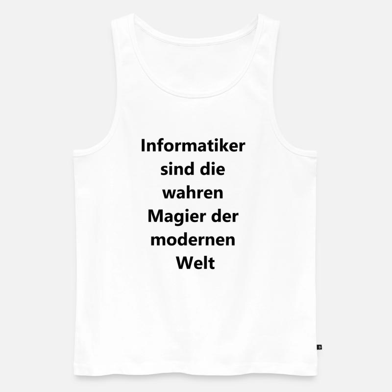 Magische Code Geschenk - Männer Premium Bio Tank Top - Weiß