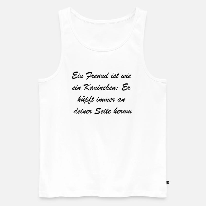 Fröhliches Geschenk - Männer Premium Bio Tank Top - Weiß