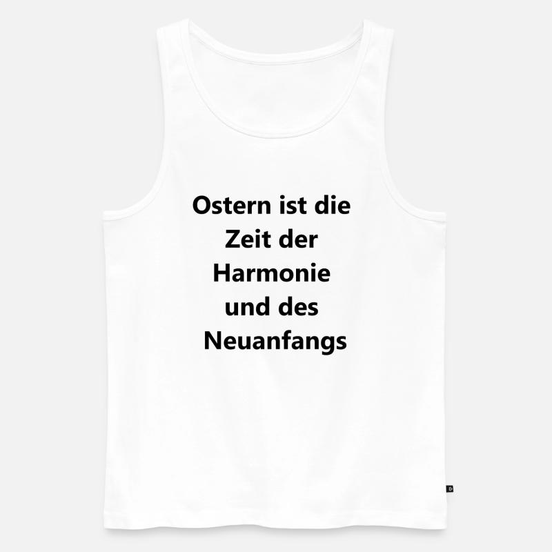 Oster-Geschenkbox - Männer Premium Bio Tank Top - Weiß