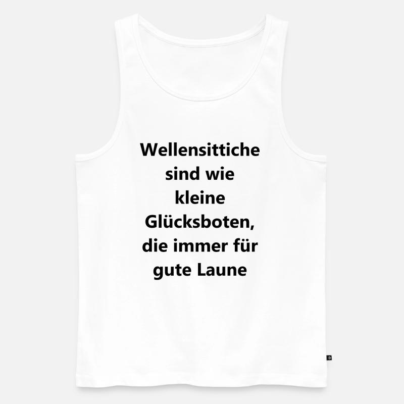Kleiner Glücksbringer Geschenk - Männer Premium Bio Tank Top - Weiß