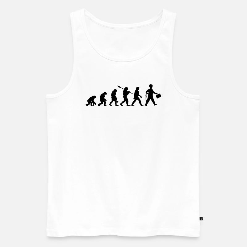 Handwerker der einzig echte - DIY !! - Männer Premium Bio Tank Top - Weiß