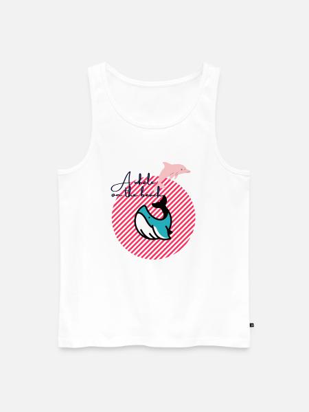 A Whale - Männer Premium Bio Tank Top - Weiß