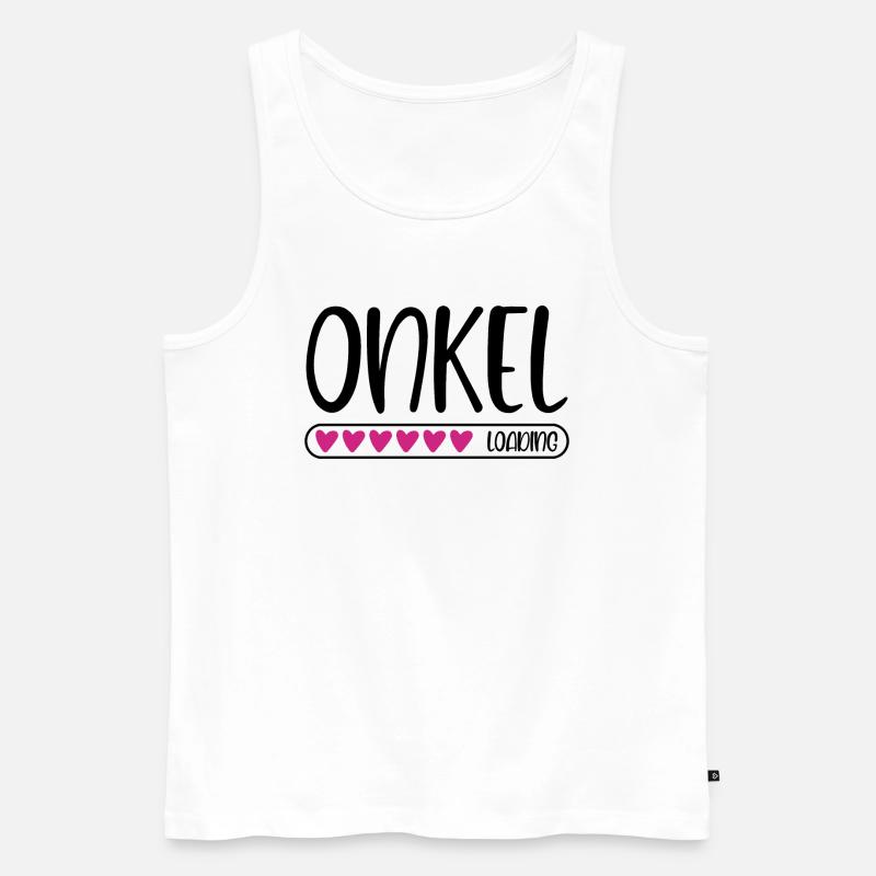 Onkel loading - Männer Premium Bio Tank Top - Weiß