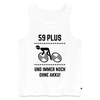 59 Plus – still without battery! Bicycle Road Bike B - Men's Premium Organic Tank Top - white - Front - Michal (187cm)