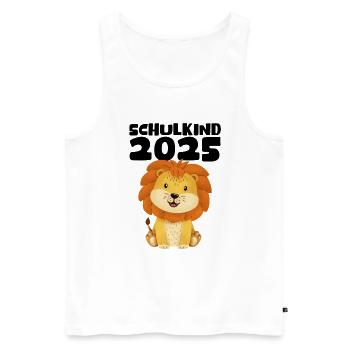 Schulkind 2025 Junge Mädchen Einschulung 2025 Deko - Männer Premium Bio Tank Top - Weiß - Vorne - Michal (187cm)