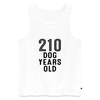 210 Dog Years Old 30th Birthday - Men's Premium Organic Tank Top - white - Front - Michal (187cm)