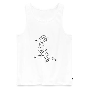 Hoopoe Bird Nature Protection - Men's Premium Organic Tank Top - white - Front - AI Model Male 178 light (178cm)