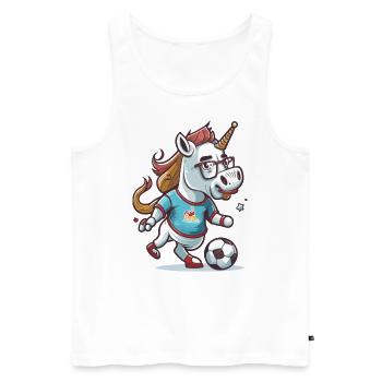 Objectifs magiques - Débardeur bio Premium Homme - blanc - Devant - Michal (187cm)