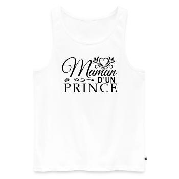 fête des mères cadeau maman ma maman anniversaire - Débardeur bio Premium Homme - blanc - Devant - Michal (187cm)
