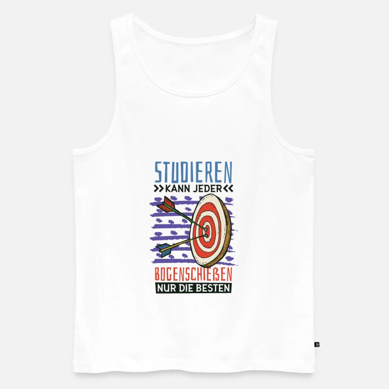 Bogensport Bogenschießen Bogen Bogenschütze - Männer Premium Bio Tank Top - undefined