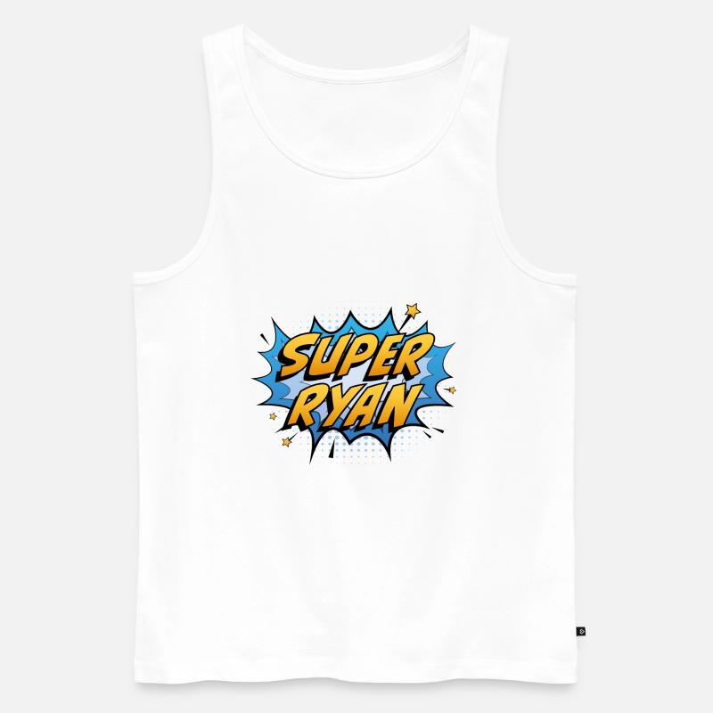 Super Ryan - Männer Premium Bio Tank Top - Weiß