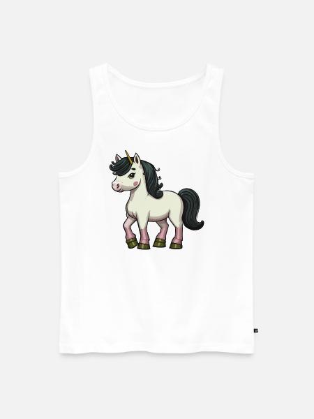 unique unicorn - Männer Premium Bio Tank Top - Weiß