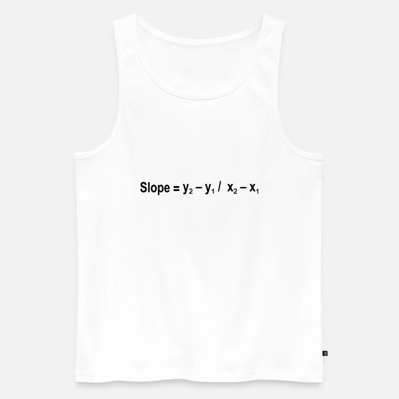 Formule de pente Mathématiques Formule Équation - Débardeur bio Premium Homme - blanc