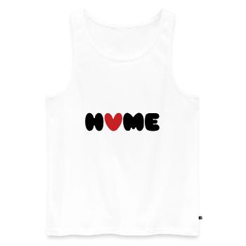Home Is Where The Heart Is - Men's Premium Organic Tank Top - white - Front - Michal (187cm)