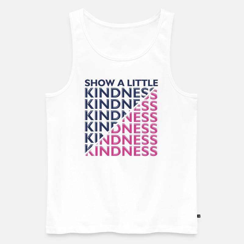 Freundlichkeit Statement Vorbild Geschenk - Männer Premium Bio Tank Top - Weiß