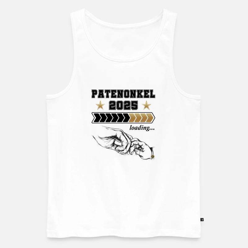 Patenonkel Loading 2025 - Männer Premium Bio Tank Top - Weiß