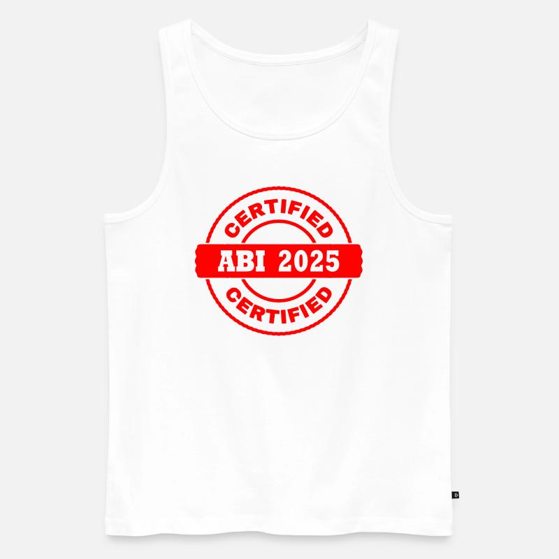 Abi 2025 - Männer Premium Bio Tank Top - Weiß