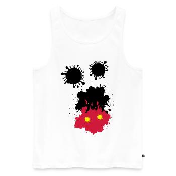 Mouse spots - Men's Premium Organic Tank Top - white - Front - AI Model Male 178 light (178cm)