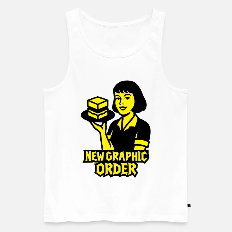 New Graphic Order #1 - Männer Premium Bio Tank Top - Weiß