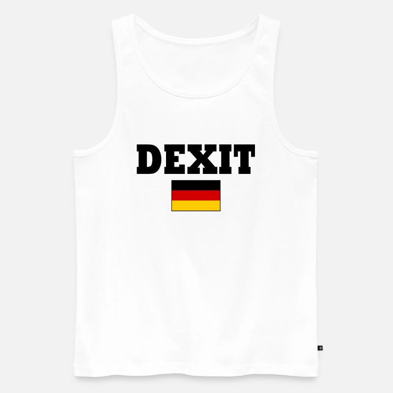 Dexit - Männer Premium Bio Tank Top - Weiß