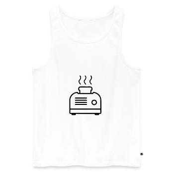 Toaster - Männer Premium Bio Tank Top - Weiß - Vorne - Michal (187cm)