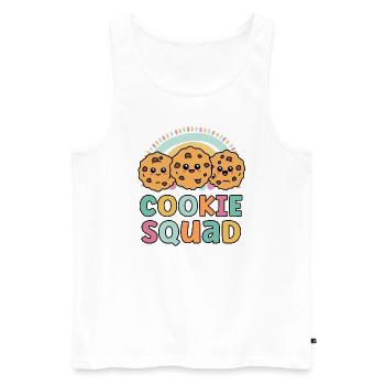 Cookie Squad Funny Matching For Girls Cookie Lover - Men's Premium Organic Tank Top - white - Front - Michal (187cm)