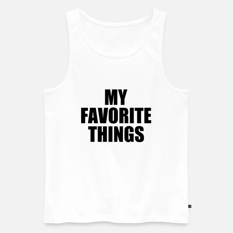 my favorite things - Männer Premium Bio Tank Top - Weiß