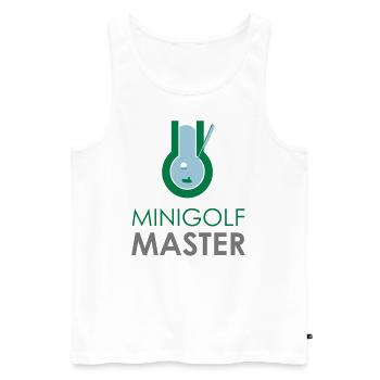 Golf Master Putter Golf Club Gift Idea - Men's Premium Organic Tank Top - white - Front - AI Model Male 178 light (178cm)