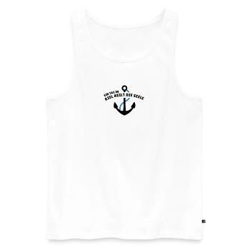 Kiel heilt die Seele - Männer Premium Bio Tank Top - Weiß - Vorne - Michal (187cm)