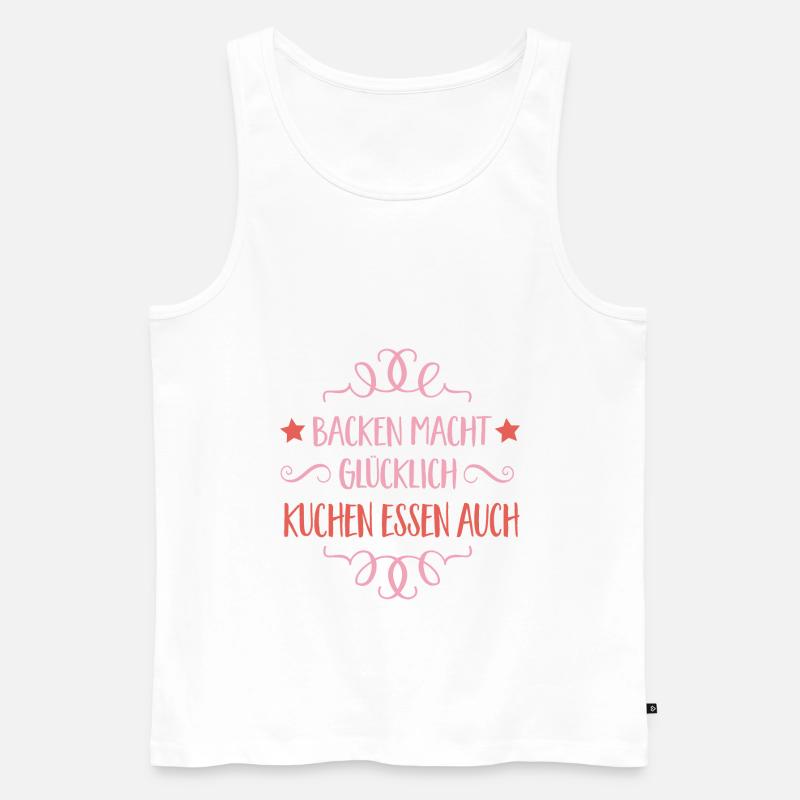 backen - Männer Premium Bio Tank Top - Weiß