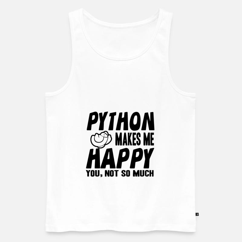 Python - Débardeur bio Premium Homme - blanc