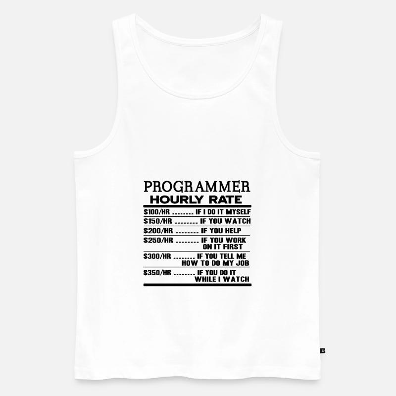 Programmierer - Männer Premium Bio Tank Top - Weiß