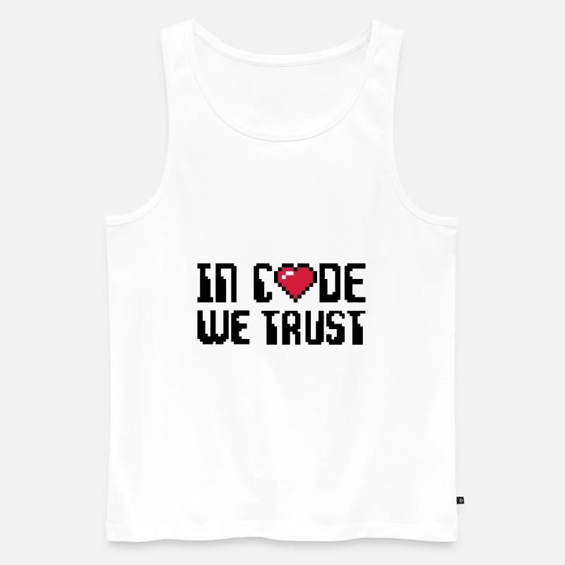 Computer - Männer Premium Bio Tank Top - Weiß