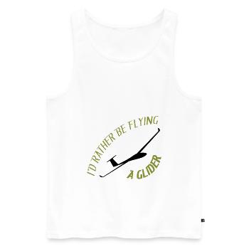 Segelfliegen Segelflieger - Männer Premium Bio Tank Top - Weiß - Vorne - Michal (187cm)