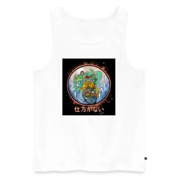 Catfish - Männer Premium Bio Tank Top - Weiß - Vorne - AI Model Male 178 light (178cm)
