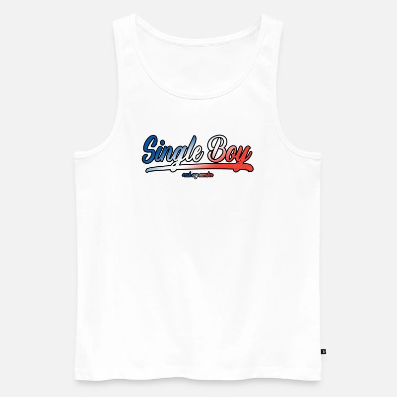 FR Junge - Männer Premium Bio Tank Top - Weiß