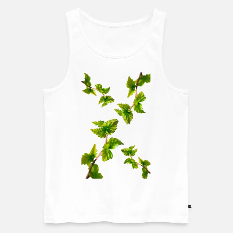 BIRKE - Männer Premium Bio Tank Top - Weiß