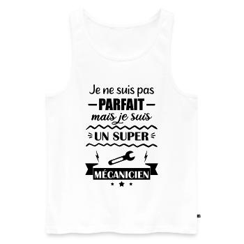 Super Mechanic Garage Tools - Men's Premium Organic Tank Top - white - Front - Michal (187cm)