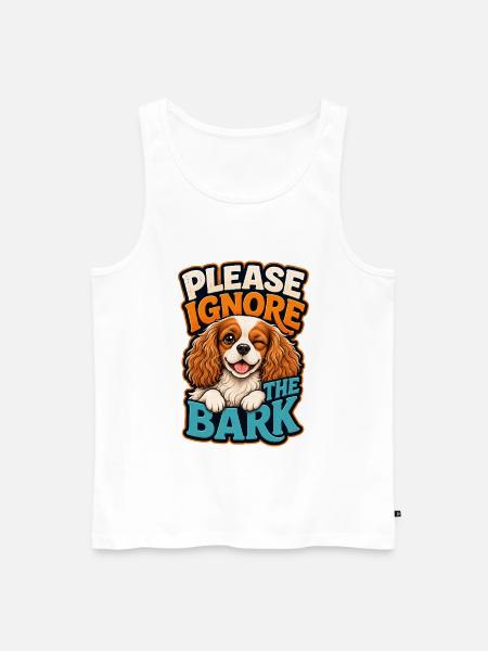 Kavallerier King Charles Spaniel - Männer Premium Bio Tank Top - Weiß