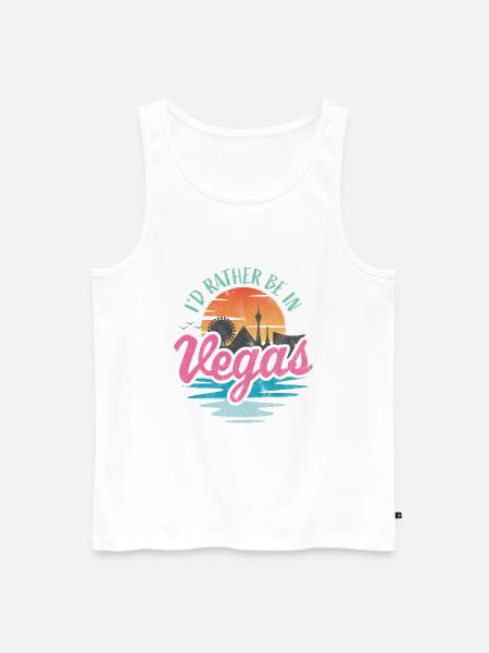 I'd rather be in Vegas - Men's Premium Organic Tank Top - white