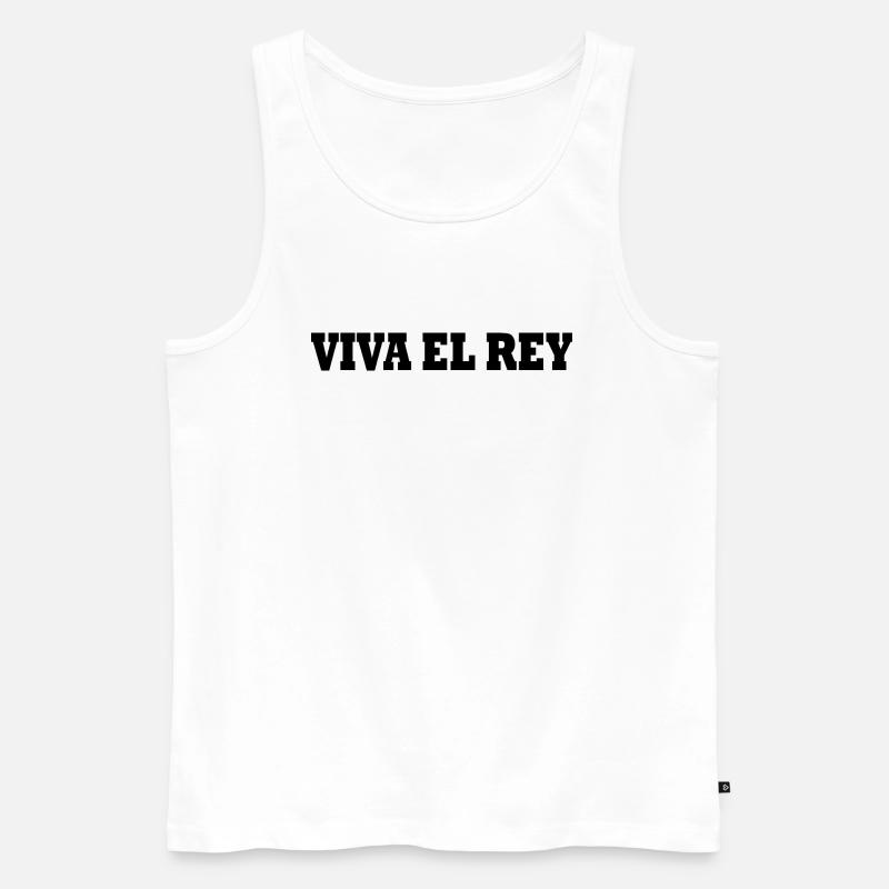 Viva el rey - Männer Premium Bio Tank Top - Weiß