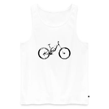 fahrad - Männer Premium Bio Tank Top - Weiß - Vorne - AI Model Male 178 light (178cm)