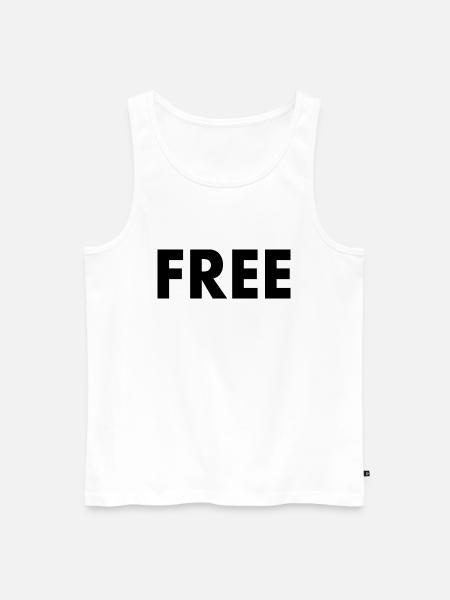 Free - Männer Premium Bio Tank Top - Weiß